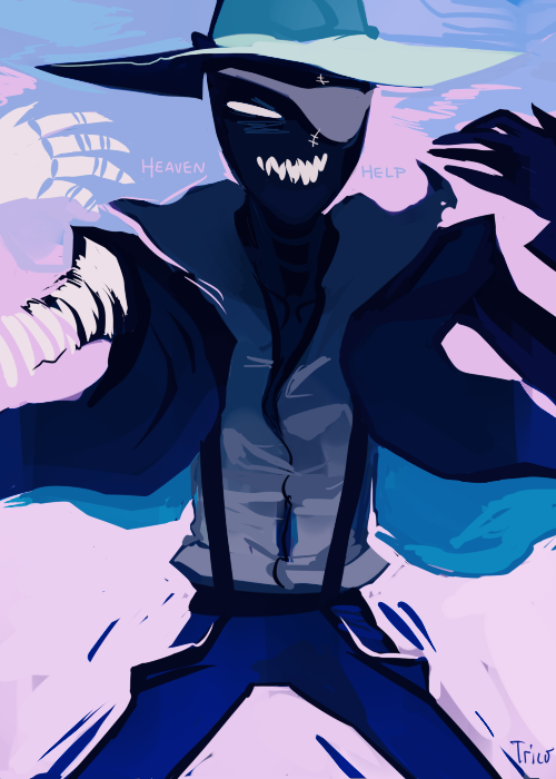 2016 artificial_limb eyepatch fullres jack_noir limited_palette scars solo spades_slick text tricotee