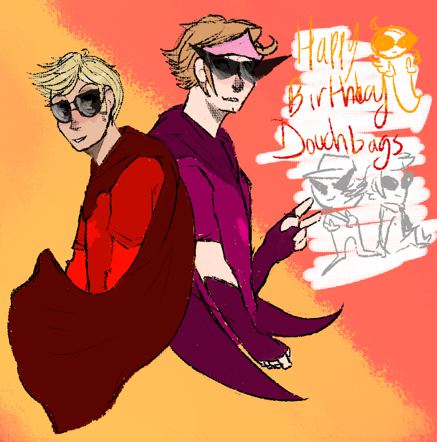 alpha_dave bl1nd1ng-c0l0rs bro dave_strider davesprite dirk_strider godtier happy_birthday_message heart_aspect knight prince sprite time_aspect