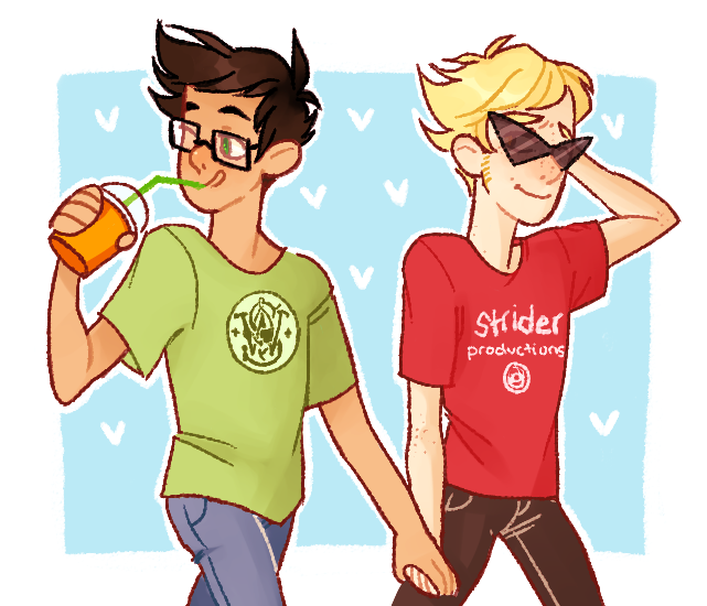 beverage dirk_strider heart holding_hands jake_english pumpkin_patch redrom shipping thesunmaid