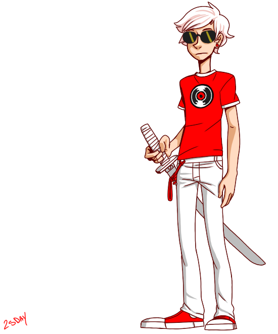 2sday dave_strider katana red_record_tee solo starter_outfit