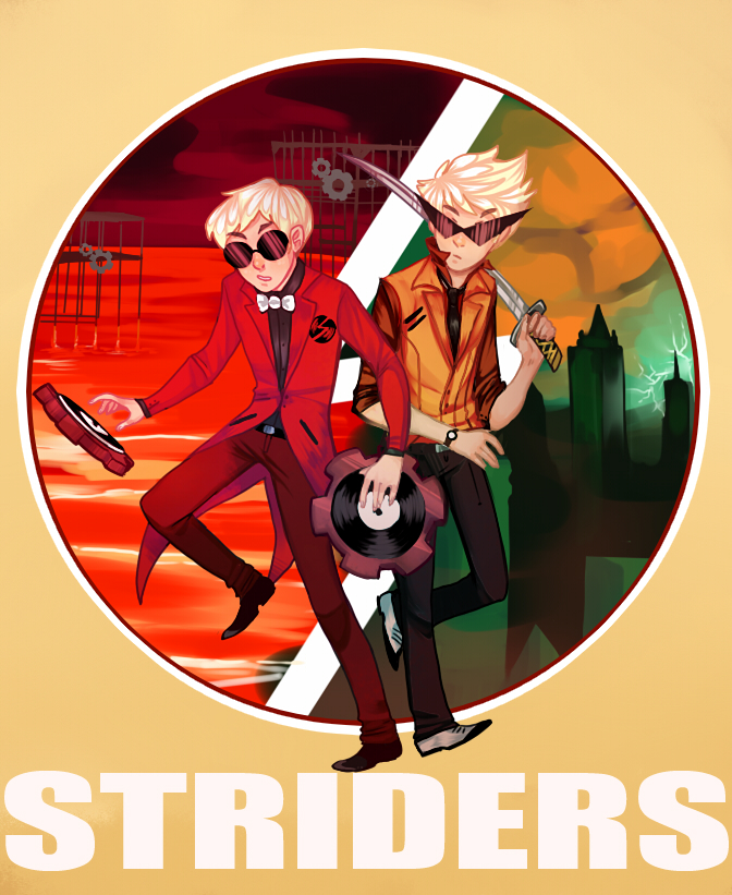 dave_strider dirk_strider land_of_heat_and_clockwork land_of_tombs_and_krypton nubbybuns red_plush_puppet_tux suit timetables unbreakable_katana