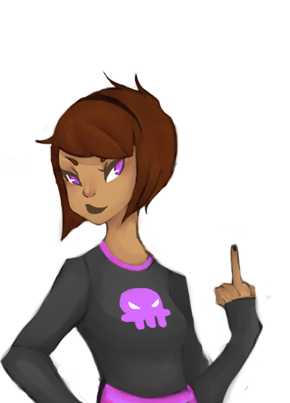 black_squiddle_dress rose_lalonde solo sugaryacid the_finger