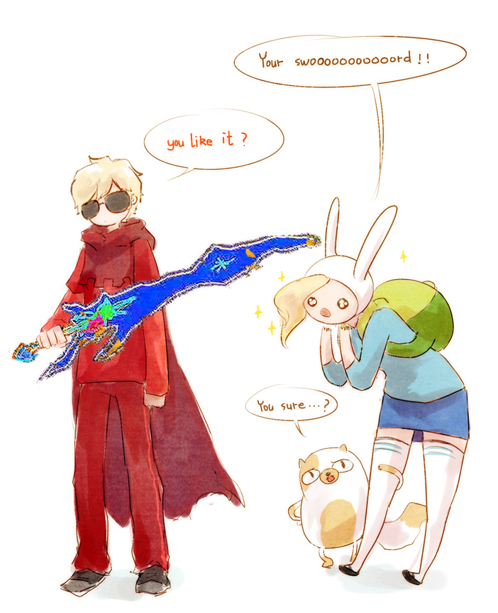 adventure_time crossover dave_strider flafly godtier knight sord time_aspect word_balloon