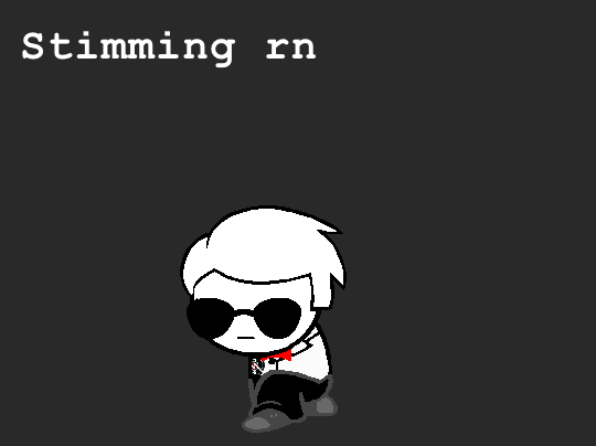 2023 animated autism dave_strider image_manipulation kigahto puppet_tux solo sprite_mode suit text