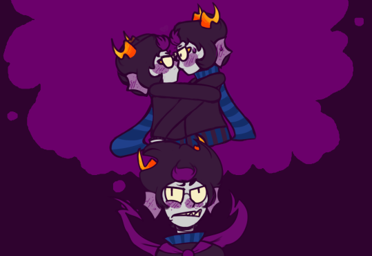 artist_needed deep_purple eridan_ampora kiss multiple_personas redrom selfcest shipping solo source_needed thought_balloon
