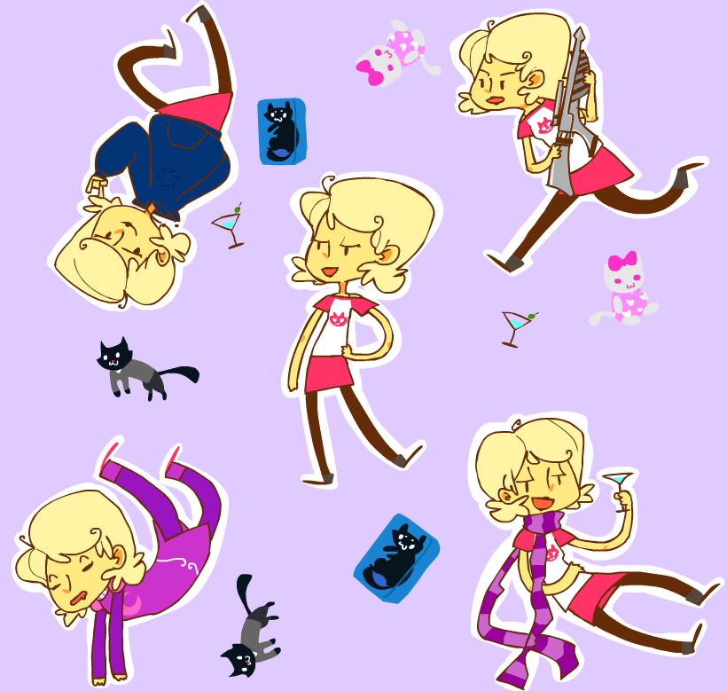 alcohol aspect_hoodie aspect_symbol cocktail_glass dreamself jaspers laser_gun meowcats niftey roxy's_striped_scarf roxy_lalonde sleeping solo starter_outfit vodka_mutini void_aspect wallpaper