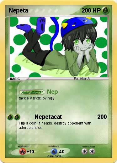 card cat_hat crossover lying nepeta_leijon pianoz pok&eacute;mon solo starter_outfit text