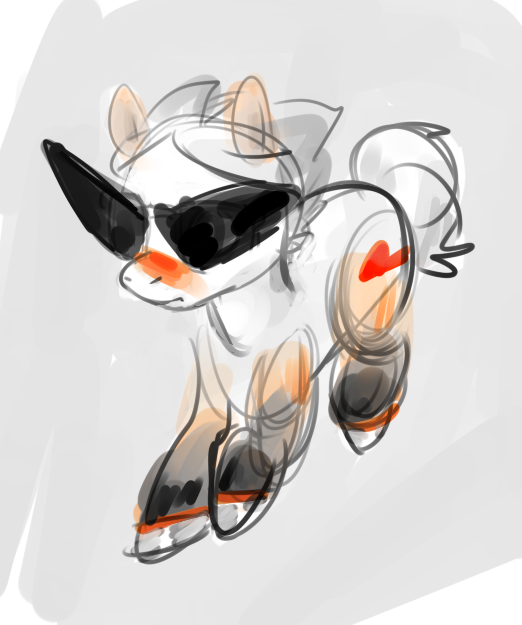 animalstuck crossover dirk_strider heart highlight_color my_little_pony nekobooty ponified solo