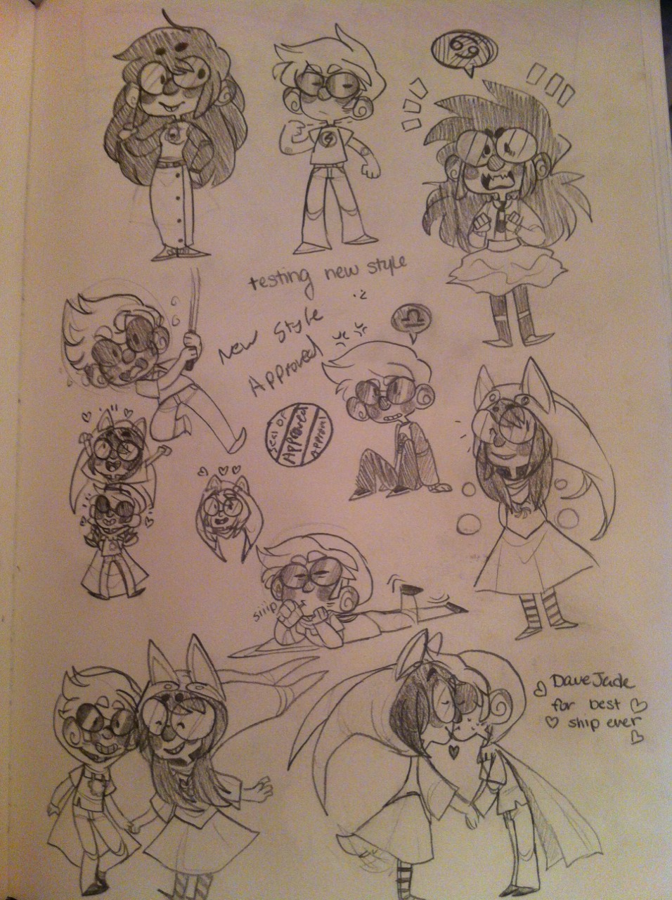 apple_juice art_dump carrying dave_strider dogtier dress_of_eclectica godtier heart holding_hands jade_harley katana kelded kiss knight redrom sepia shipping sketch spacetime squiddlejacket starter_outfit witch word_balloon zodiac_symbol