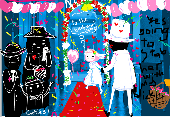 andrew_hussie blush cd clubs_deuce crying dd diamonds_droog flowers goggles hb head_out_of_frame heart hearts_boxcars holding_hands image_manipulation jack_noir midnight_crew ms_paint paint_it_black redrom salihombox shipping spades_slick thought_balloon