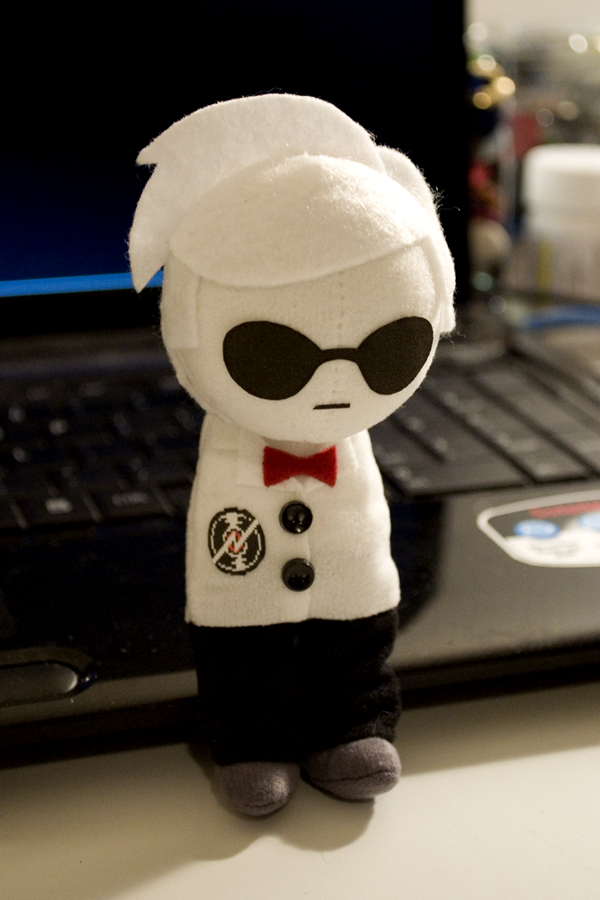 b00ts crafts dave_strider plushie puppet_tux real_life solo
