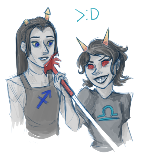 dragonhead_cane equius_zahhak law_and_order no_glasses request shipping sketch terezi_pyrope valeriannnn