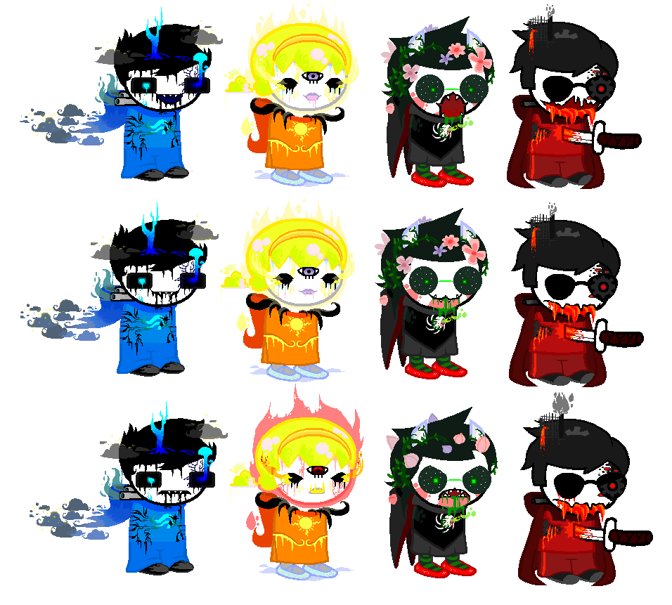 beta_kids blood breath_aspect dave_strider dogtier godtier gore hamsfreth heir image_manipulation jade_harley john_egbert knight land_of_frost_and_frogs land_of_heat_and_clockwork land_of_light_and_rain land_of_wind_and_shade light_aspect ohgodwhat rose_lalonde seer space_aspect sprite_mode time_aspect witch
