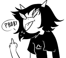lineart reaction request sketcheddy solo terezi_pyrope the_finger word_balloon
