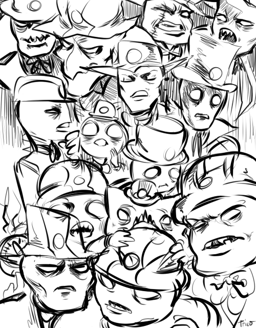 2014 all_leprechauns biscuits cans clover clover_with_a_mouth crowbar die doze eggs felt fin fullres grayscale headshot itchy lineart matchsticks quarters sawbuck scars sketch starter_outfit stitch trace tricotee