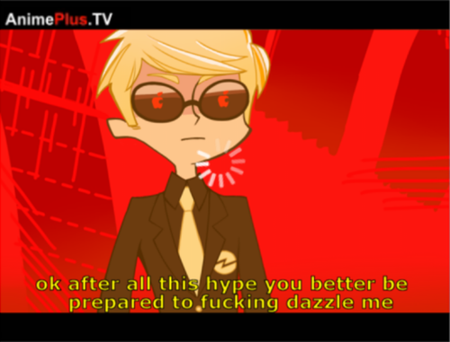 animestuck dave_strider four_aces_suited gainax ishades kingsidecastle panty_and_stocking solo