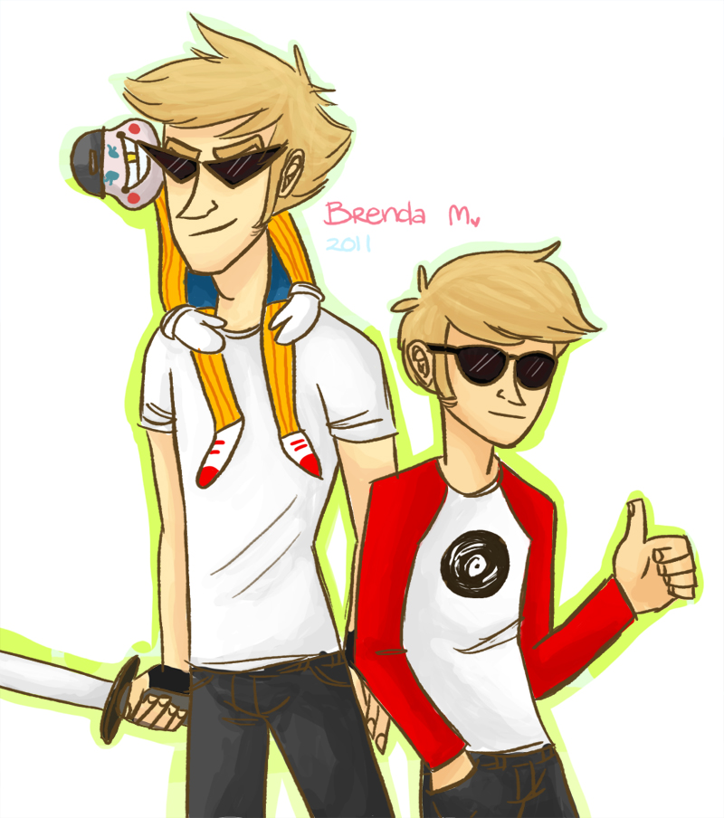 bro dave_strider hyperactive-kitteh lil_cal no_hat red_baseball_tee request thumbs_up