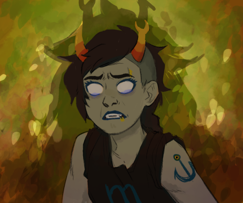 crying dream_ghost panel_redraw paperseverywhere solo vriska's_punk_outfit vriska_serket