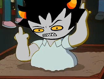 1s_th1s_you animated apocalypticcrunchies crossover image_manipulation karkat_vantas native_source solo the_finger the_simpsons this_is_stupid