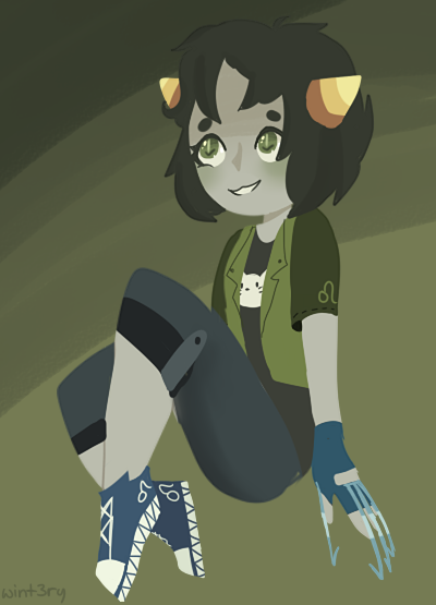 action_claws casual fashion nepeta_leijon no_hat solo wint3ry