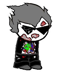 animated au blood dirk_strider gore image_manipulation lil_hal ohgodwhat onslaught14 pixel solo sprite_mode taintedstuck
