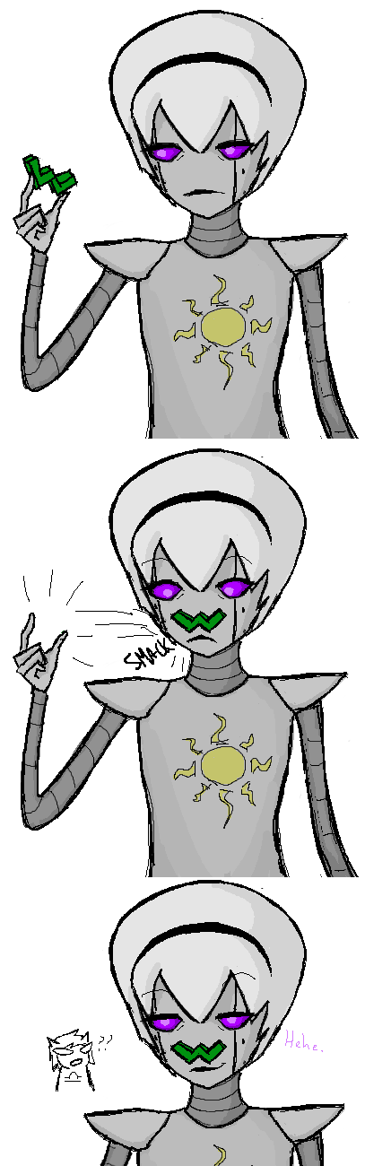 comic homestuck^2 meat_timeline non_canon_design rose_lalonde rosebot solo spinnedcycle w_magnet