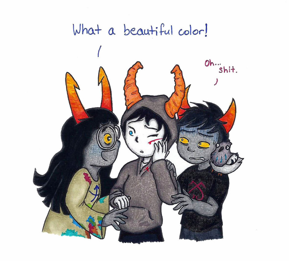 amisia_erdehn blood fake_horns hiveswap joey_claire mislamicpearl xefros_tritoh
