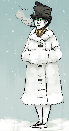 bq hat humanized smoking snowman solo tricotee winter