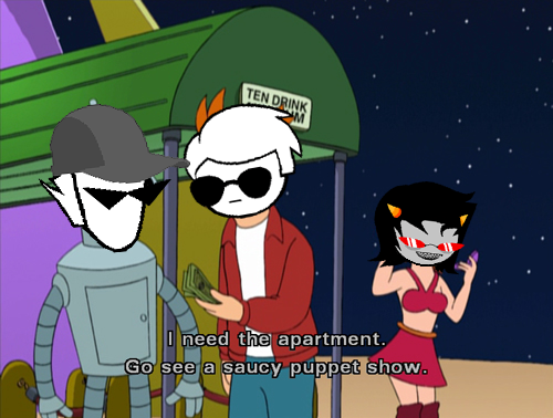 1s_th1s_you bro coolkids crossover dave_strider futurama image_manipulation redrom shipping source_needed sourcing_attempted stars terezi_pyrope