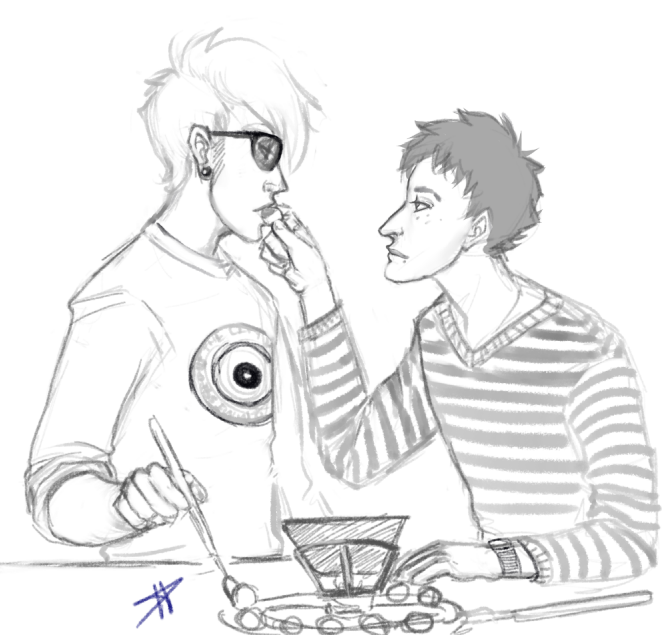 dave_strider food grayscale humanized karkat_vantas red_knight_district redrom shipping source_needed sourcing_attempted