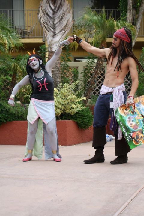 air_bud cosplay crossover disney feferi_peixes fistbump pirates_of_the_caribbean real_life shipping source_needed