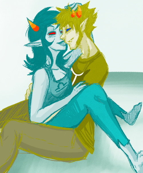 2011 blind_love kiss legislacerator limited_palette near_kiss no_glasses redrom shipping sitting sollux_captor starter_outfit terezi_pyrope