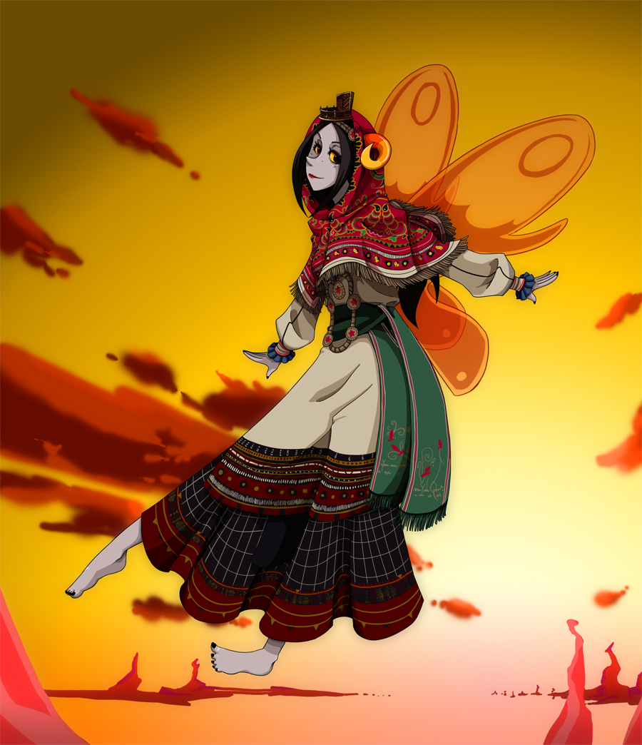 aradia_megido barefoot folklorestuck godtier inexact_source maid makiokuta midair solo
