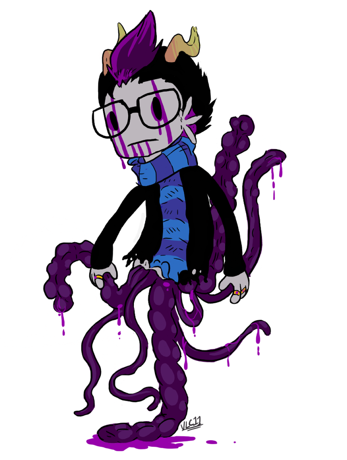 blood body_horror eridan's_guts eridan_ampora gore ohgodwhat scarf solo source_needed sourcing_attempted