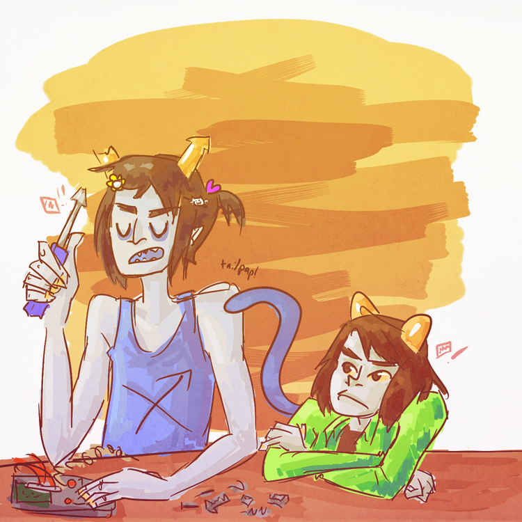 alternate_hair equius_zahhak heart meowrails nepeta_leijon no_hat palerom rule63 shipping source_needed sourcing_attempted starter_outfit