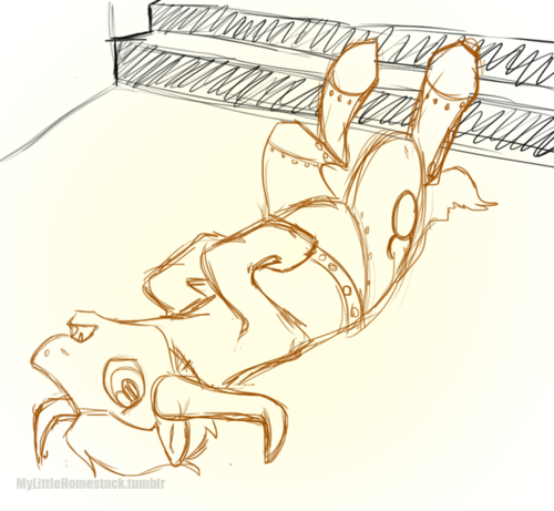 artificial_limb crossover my_little_pony mylittlehomestuck ponified sketch solo stairs tavros_nitram
