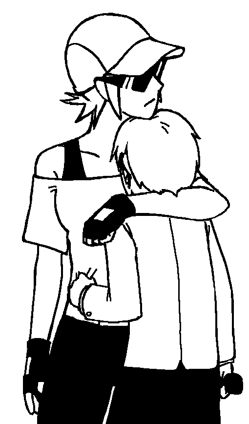 2011 bro dave_strider grayscale hug mitbix puppet_tux rule63 sis