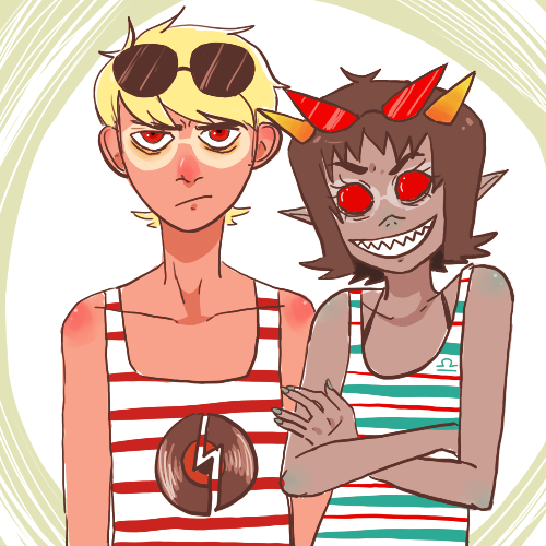 dave_strider deleted_source no_glasses summer swimsuit terezi_pyrope