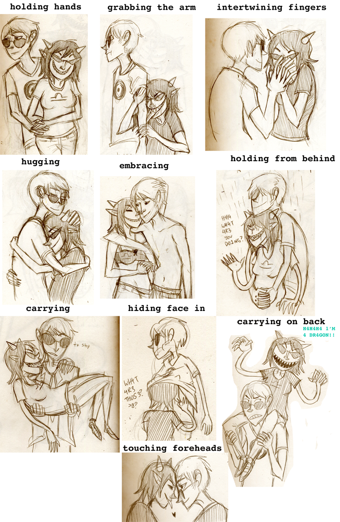 carrying coolkids dave_strider heart holding_hands hug licking no_glasses rain redrom sepia shipping sketch starter_outfit swimsuit terezi_pyrope wetdogsmell
