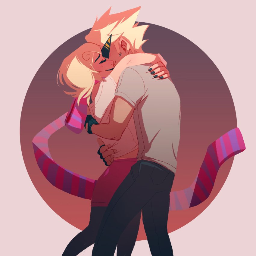 coolbrewed dirk_strider hug neorails roxy's_striped_scarf roxy_lalonde starter_outfit twitter
