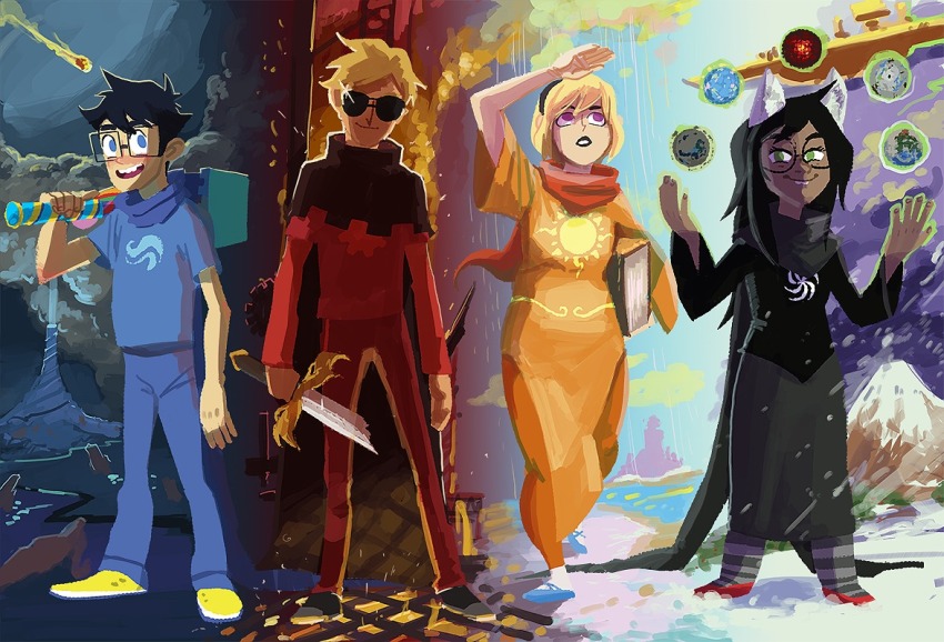 beta_kids book breath_aspect dave_strider dogtier godtier heir jade_harley john_egbert knight land_of_frost_and_frogs land_of_heat_and_clockwork land_of_light_and_rain land_of_wind_and_shade light_aspect meteor paperseverywhere planets rose_lalonde royal_deringer seer space_aspect time_aspect warhammer_of_zillyhoo witch