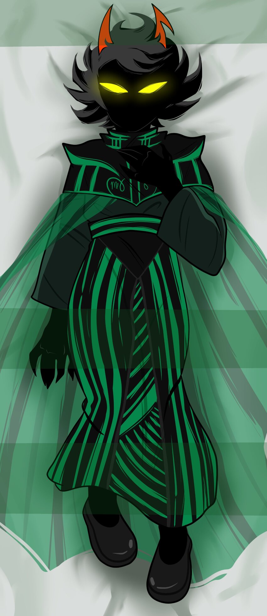 2022 ancestors body_pillow fullres rainbow_drinker silhouette solo starter_outfit the_dolorosa voidlace