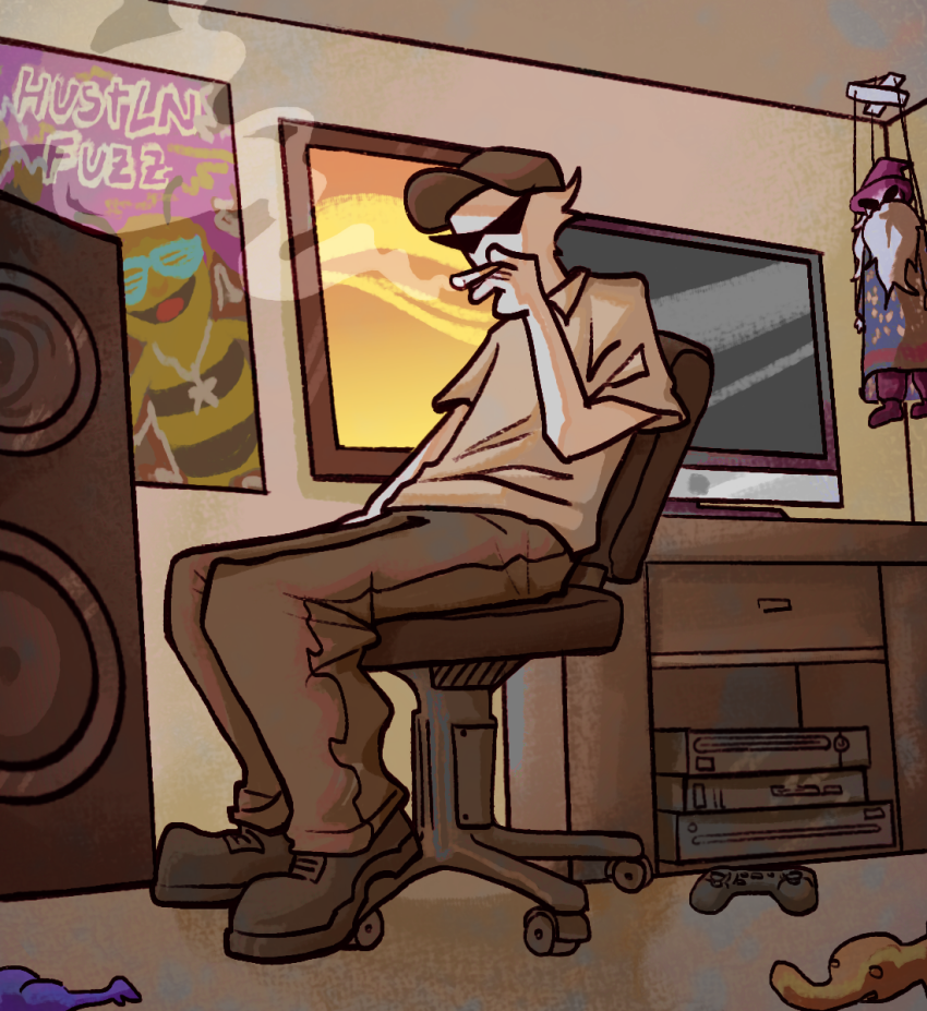 2025 bro dave's_house fullres latehypocrite sitting smoking smuppets solo starter_outfit