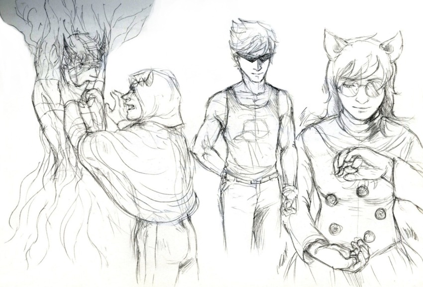 ancestors art_dump dirk_strider dogtier godtier grayscale jade_harley pencil planets sketch space_aspect strong_tanktop the_psiioniic the_sufferer tsyndromestuck witch