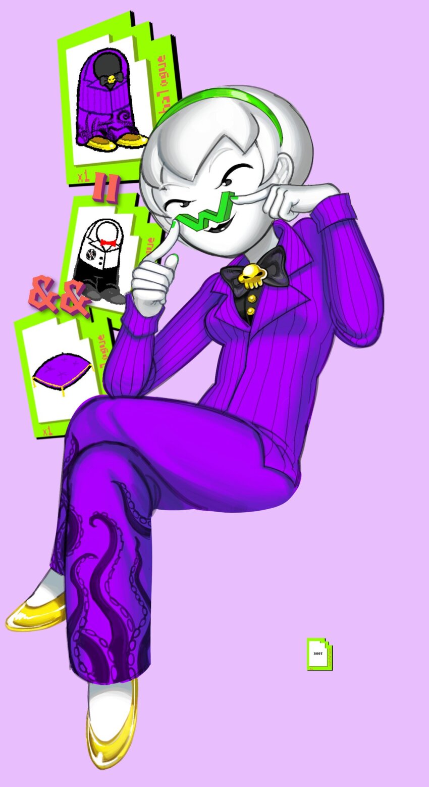 2023 formal non_canon_design puppet_tux rose_lalonde sitting smoi_witch solo sylladex text velvet_pillow w_magnet