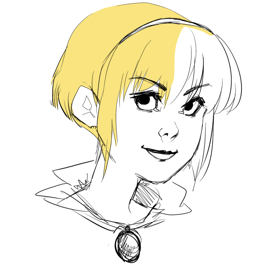 artist-in-training headshot highlight_color rose_lalonde sketch solo