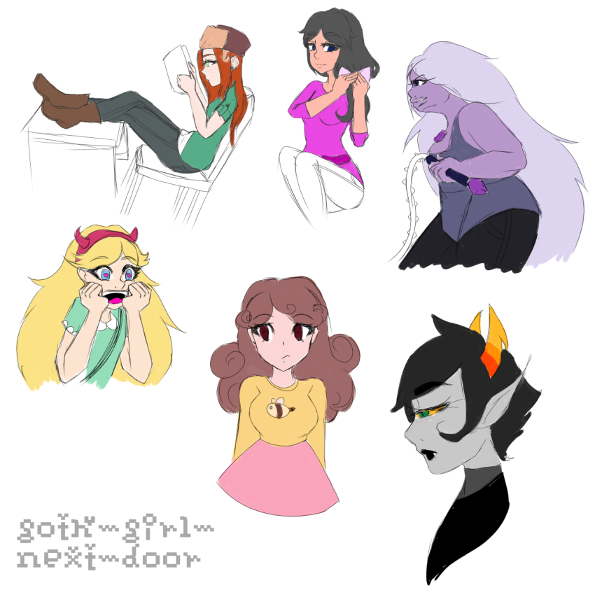 art_dump bee_and_puppycat book disney goth-girl-next-door gravity_falls headshot kanaya_maryam phineas_and_ferb profile star_vs_the_forces_of_evil steven_universe