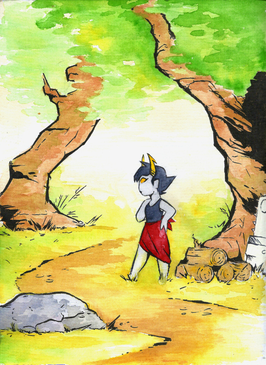 2018 chainsaw fullres_export_attempted gallowsc kanaya_maryam profile solo starter_outfit trees watercolor