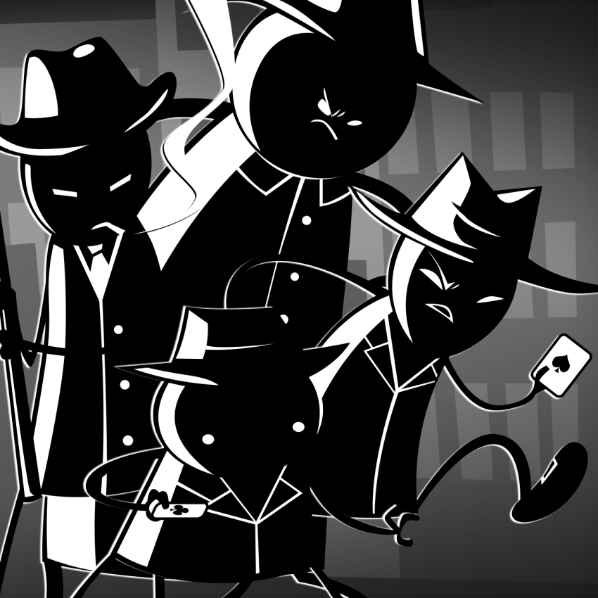 2017 card cd city clubs clubs_deuce cover_art dd diamonds_droog fullres grayscale hb hearts_boxcars jack_noir midnight_crew monochrome selanpike smoking spade spades_slick starter_outfit