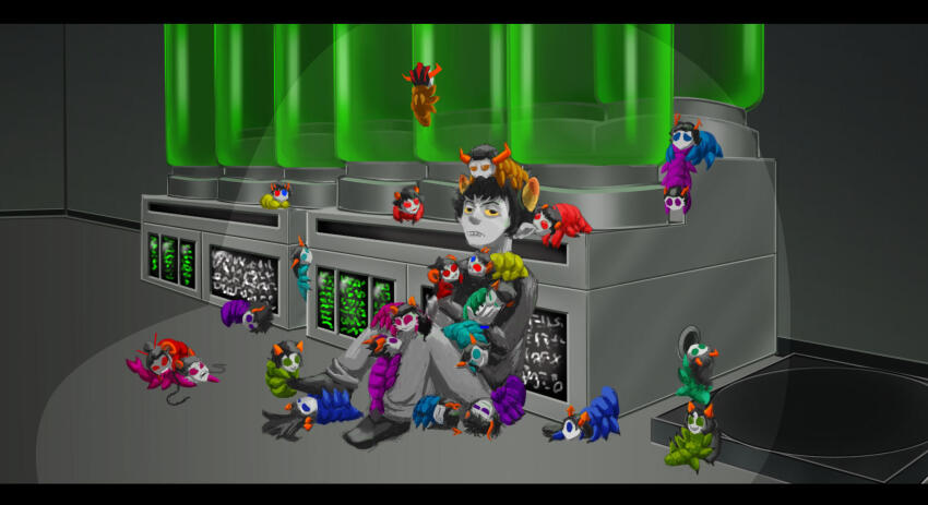 2012 alternians amporas aradia_megido aranea_serket beforans captors cronus_ampora crying damara_megido dancestors dexteri ectobiology ectobiology_apparatus equius_zahhak eridan_ampora feferi_peixes fullres gamzee_makara grubs horuss_zahhak kanaya_maryam kankri_vantas karkat_vantas kurloz_makara latula_pyrope leijons makaras maryams meenah_peixes megidos meulin_leijon mituna_captor multiple_personas music_note nepeta_leijon nitrams no_glasses no_hat peixeses porrim_maryam pyropes rufioh_nitram serkets sitting sollux_captor starter_outfit tavros_nitram terezi_pyrope vantases vriska_serket wip zahhaks